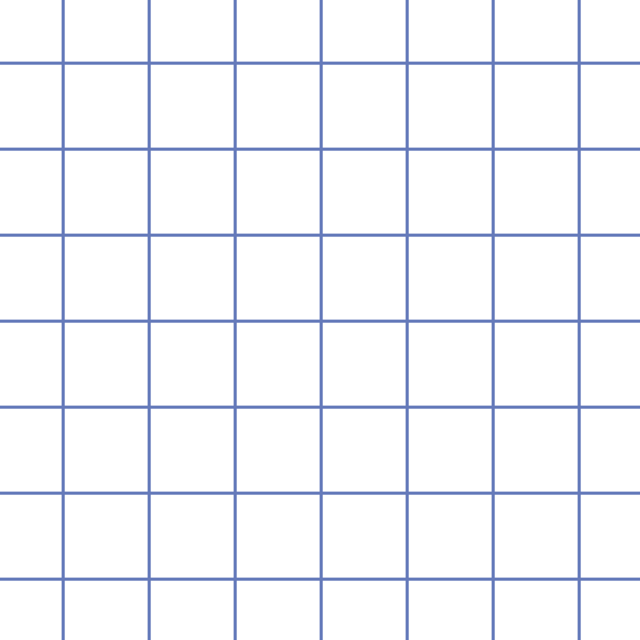 白の背景に青のシンプルなチェックのパターン