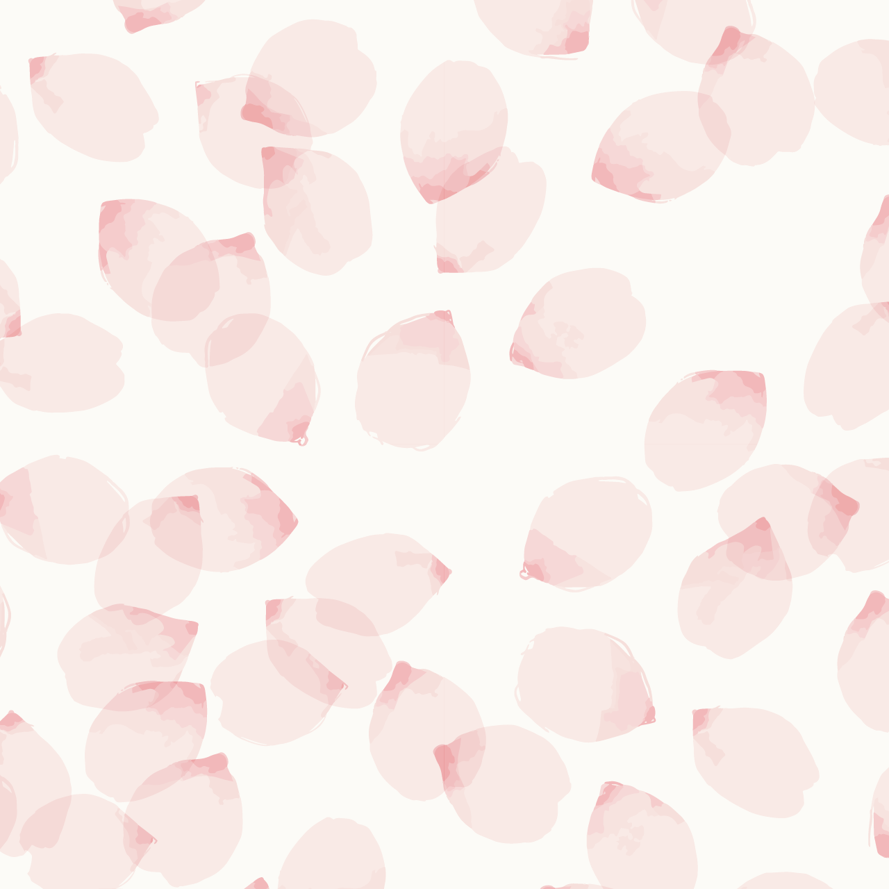 アイボリーの背景にピンクの花筏のパターン