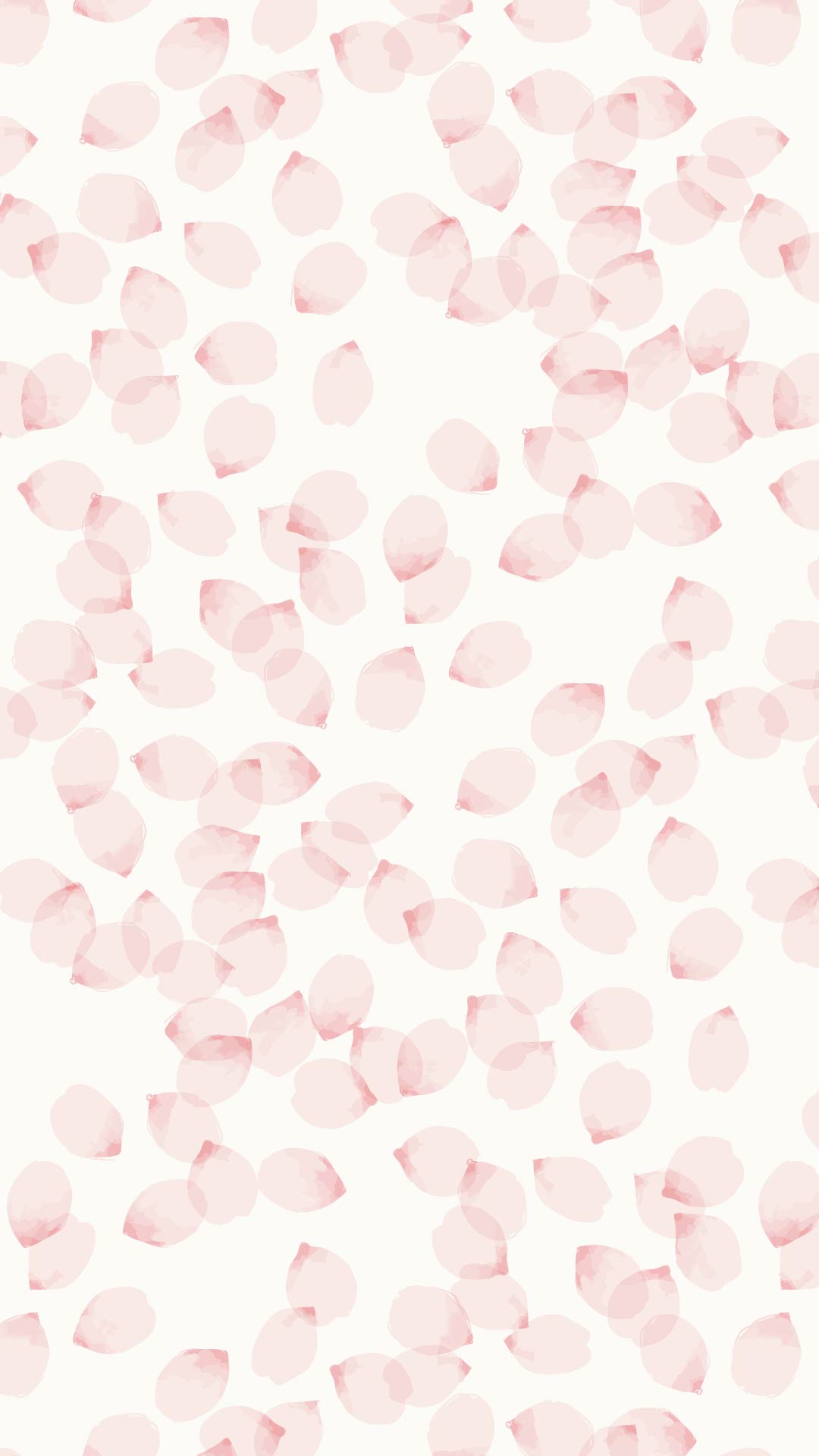 アイボリーの背景にピンクの花筏のパターン