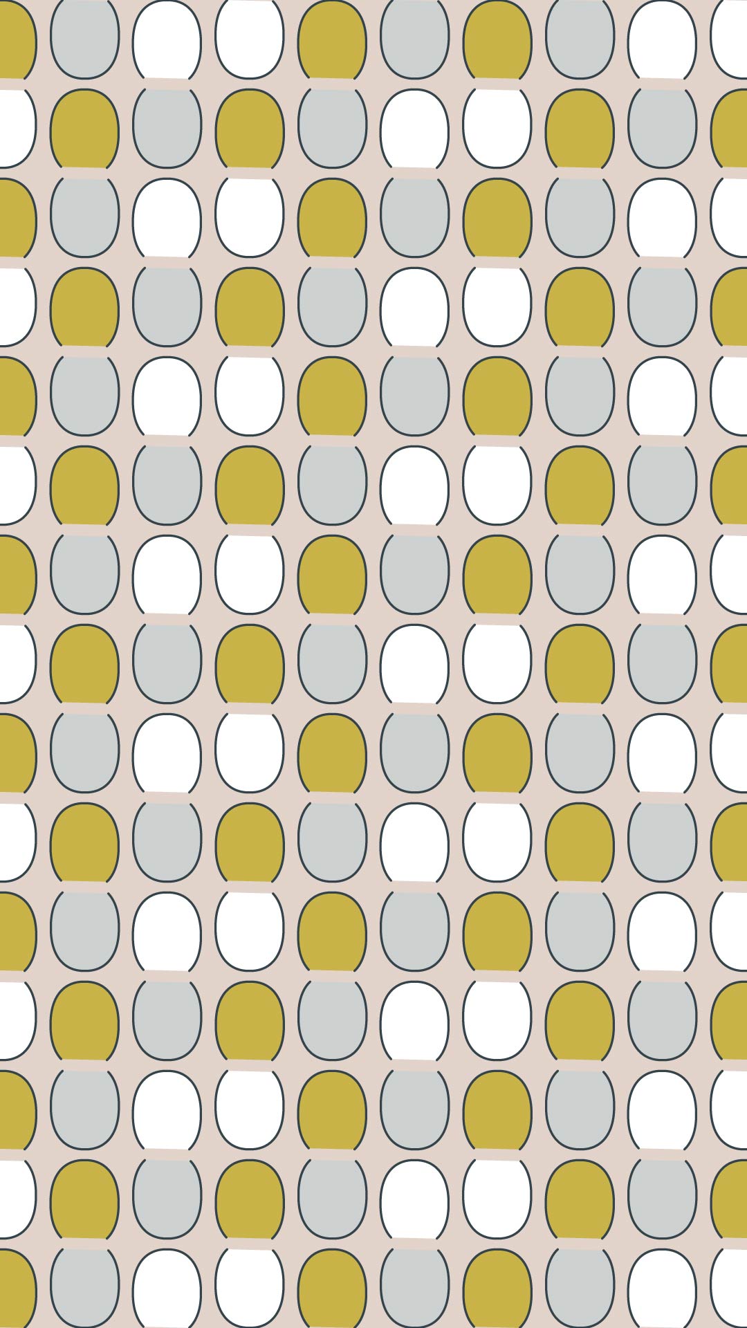 グレーの背景に黄色と白の幾何学的なパターン