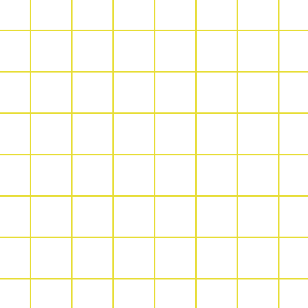 白い背景に黄色のシンプルなチェック模様のパターン
